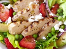 Grilled Chicken and Strawberry Cobb Salad