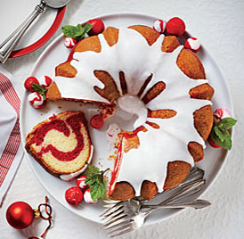 Red Velvet Marble Bundt Cake