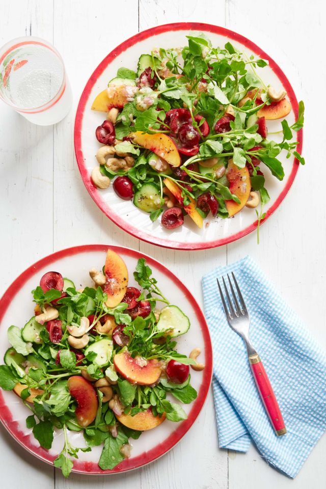 Gingery Watercress and Cherry Salad