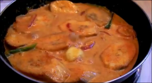 Ash Plantain Curry (Red color)