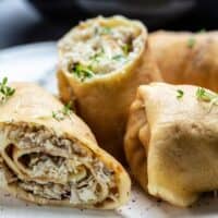 Pancake with chicken