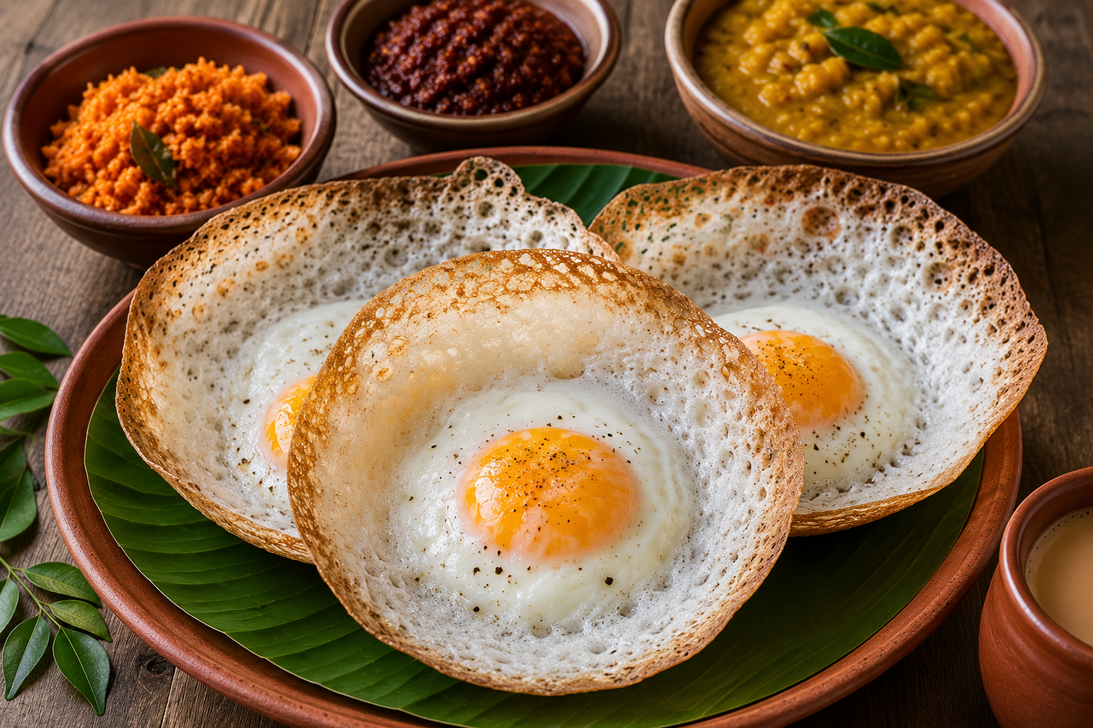 Sri Lankan Egg Hoppers Recipe (Biththara Appa)