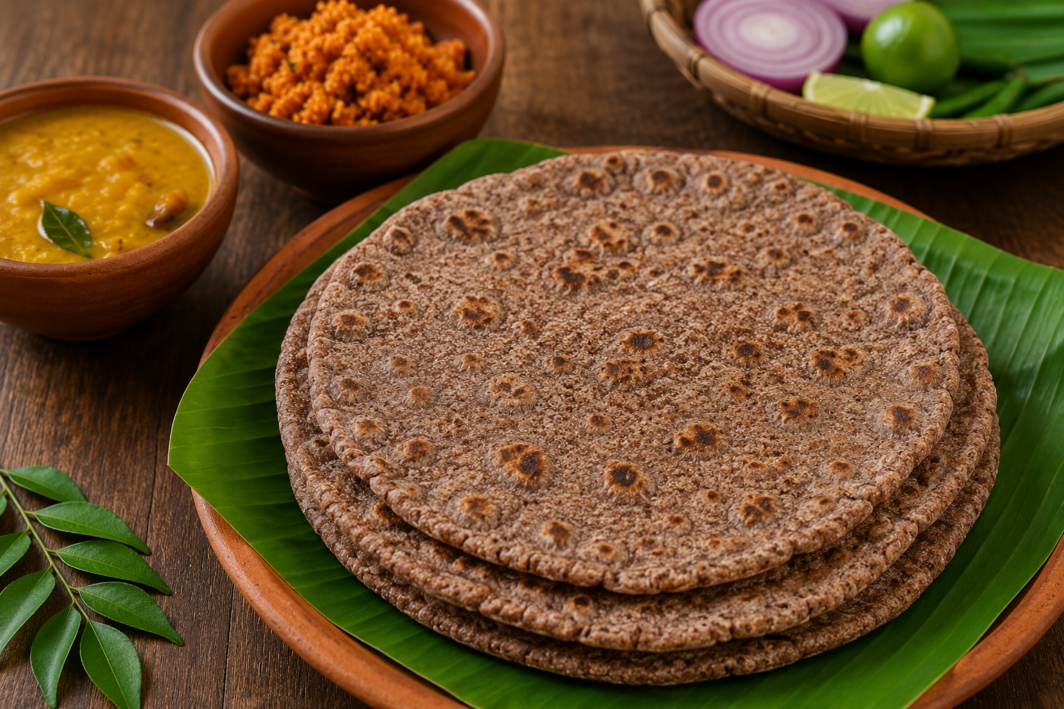 Sri Lankan Kurakkan Roti Recipe (Finger Millet Flatbread)