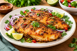 Salt Chili Baked Fish